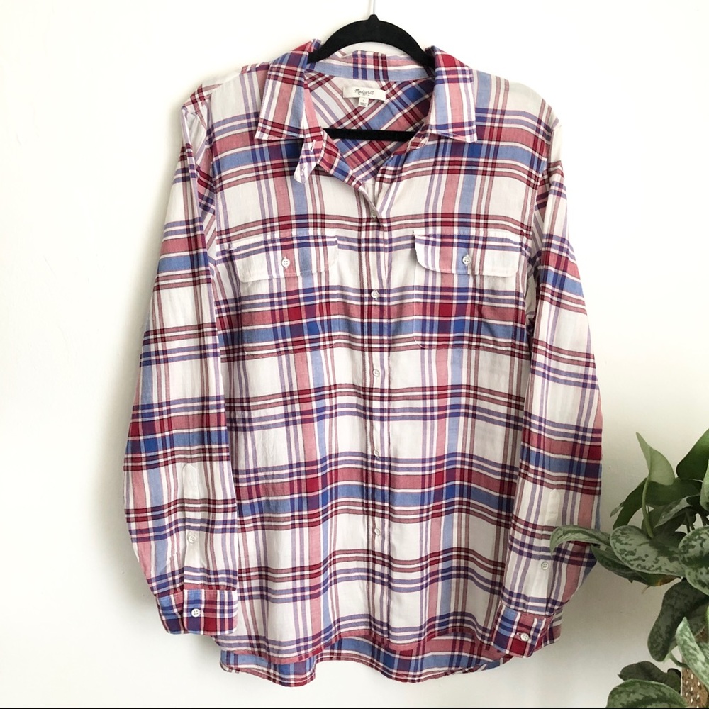 MADEWELL Flannel Button Down Shirt